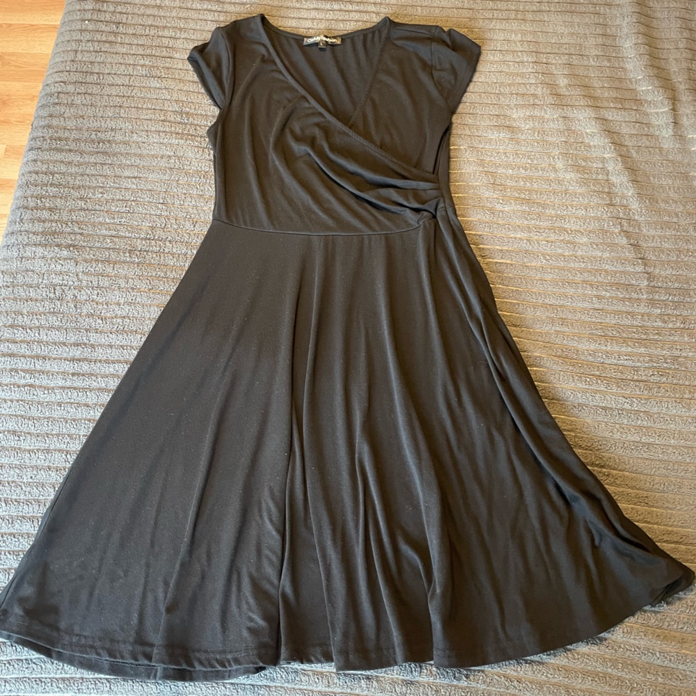Black cotton dress